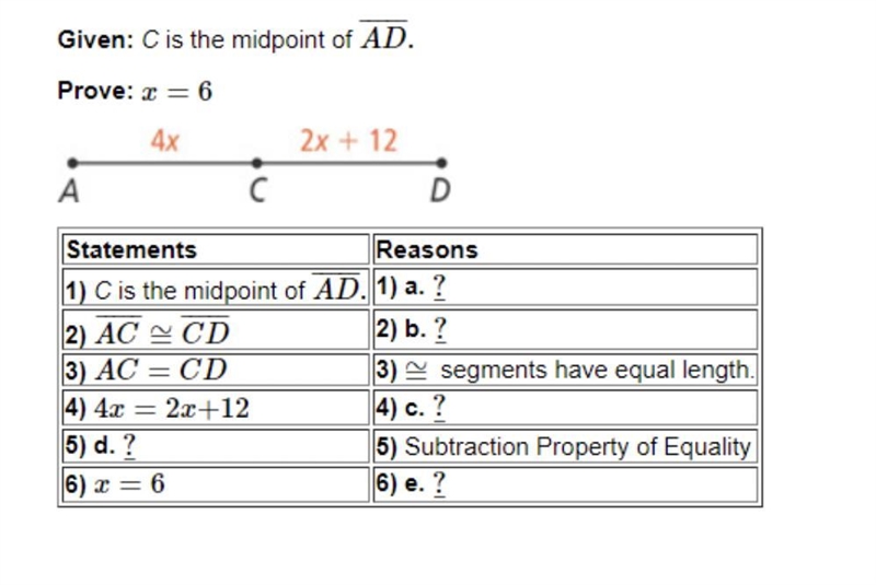 Fill in the missing statements or reasons in the two-column proof below. I know A-example-1