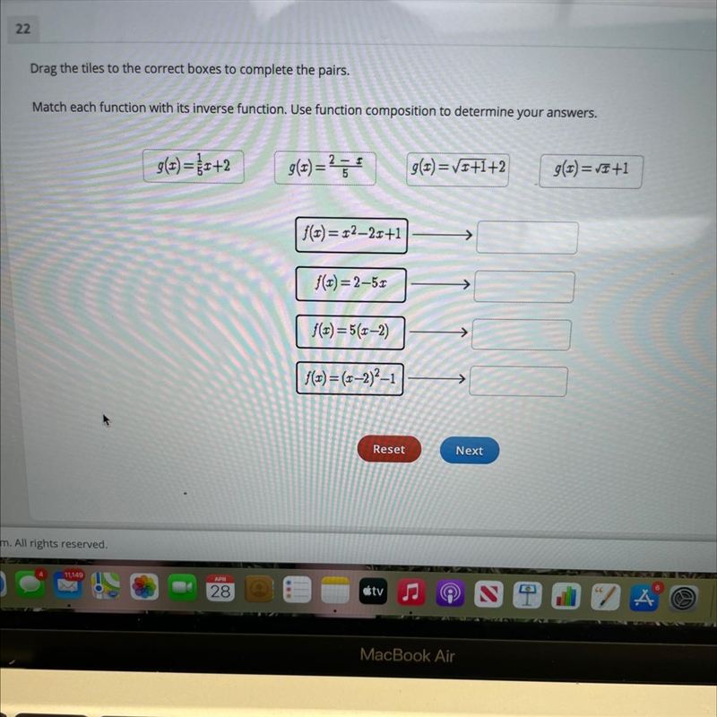 Match each function with its inverse function. Use function composition to determine-example-1