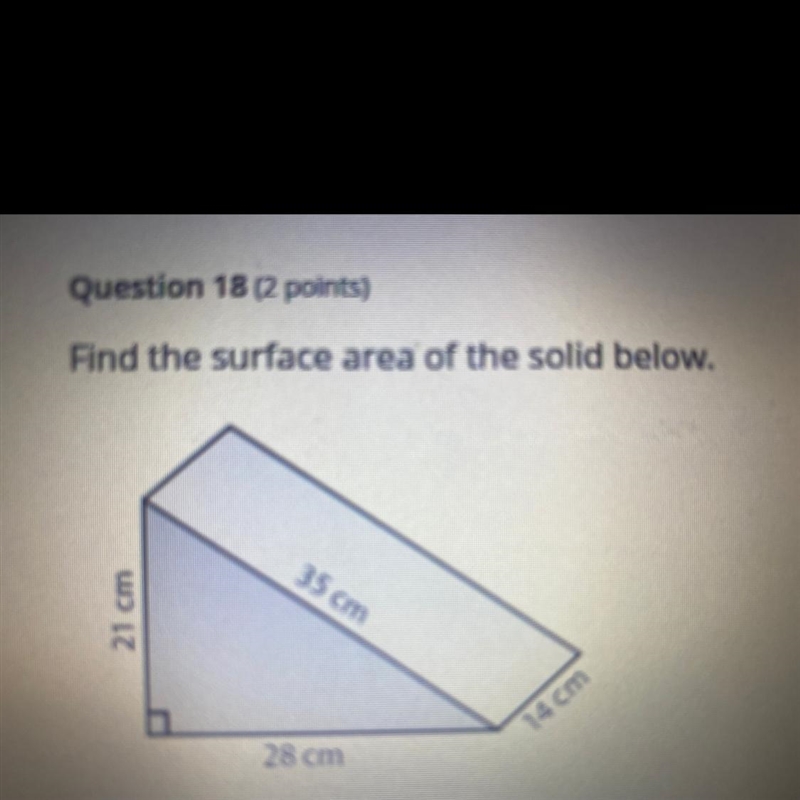 Find the surface area of the solid below.-example-1