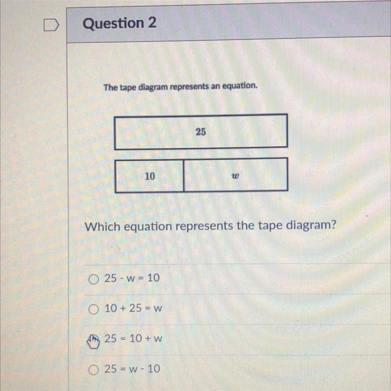 Which equation represents the tape diagram?-example-1