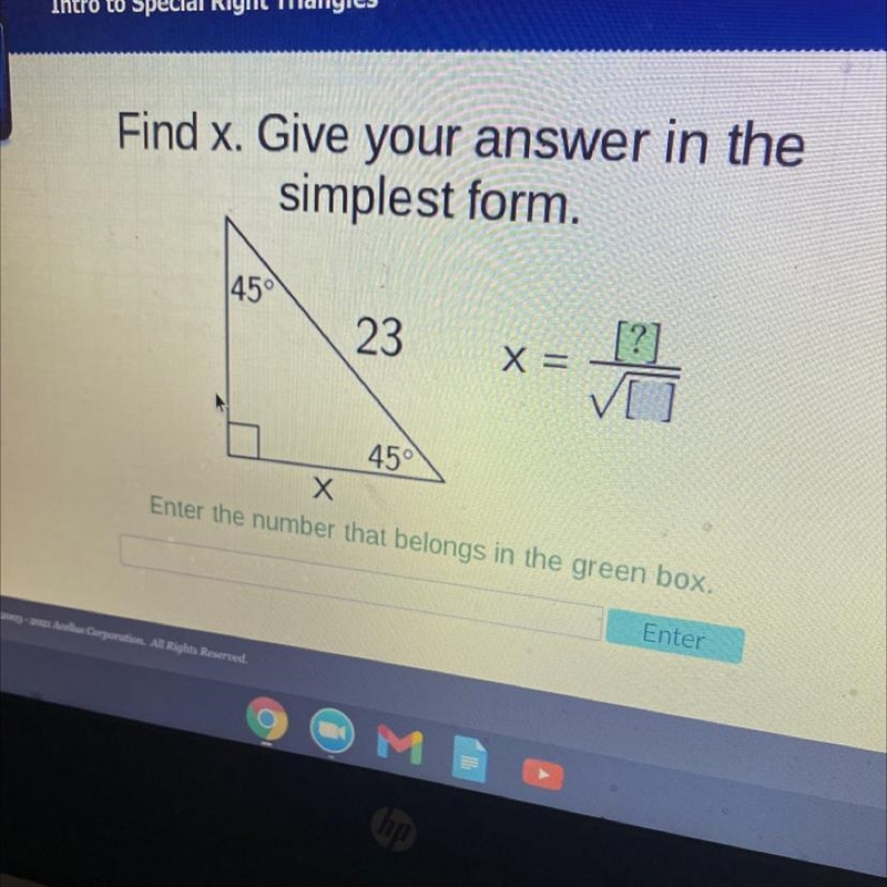 Find x. give your answer in the simplest form-example-1