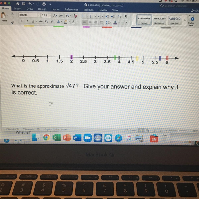 What is the approximate 47? Give your answer and explain why it is correct. HELP-example-1