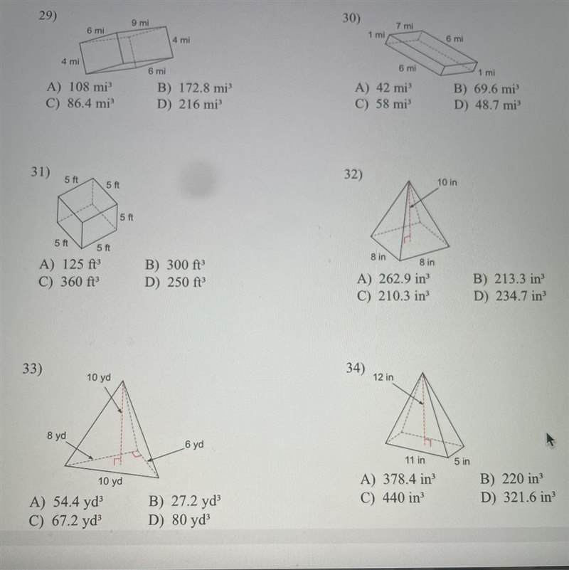 Find the volume of each figure. Round to the nearest tenth. Plz show work-example-1