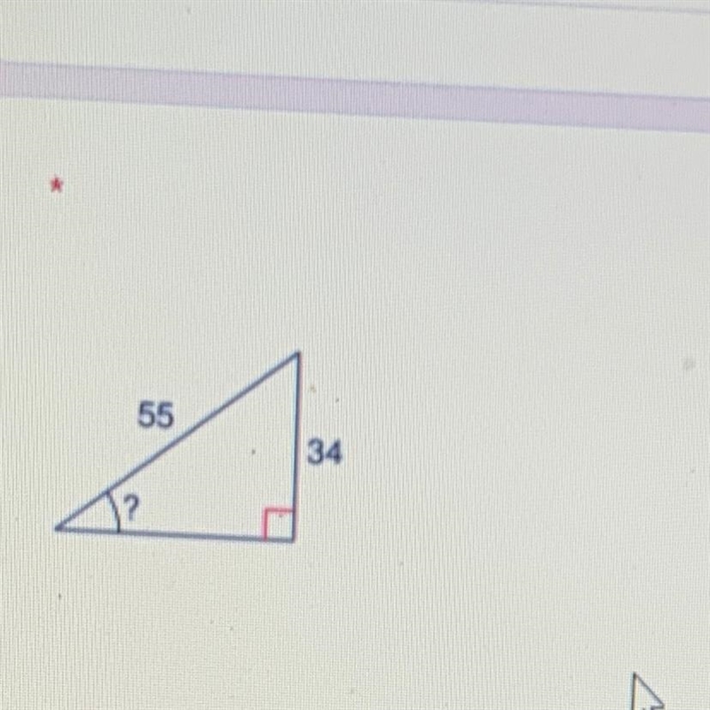 Find the measure of the indicated angle to the nearest degree? Please hurry-example-1