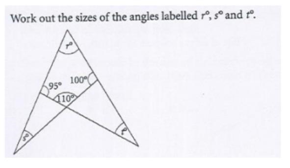 Work out the sizes of the ANGLES-example-1