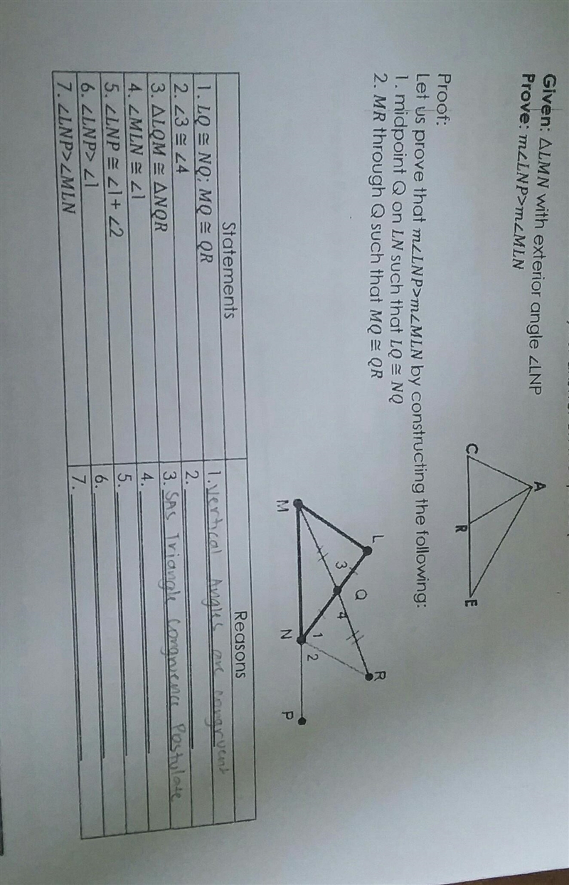 HARNESS SKILL Direction: Complete the proof by writing the reason for each statement-example-1