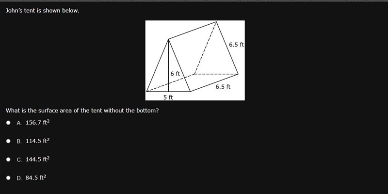 Help please! Find the surface area WITHOUT the bottom.-example-1