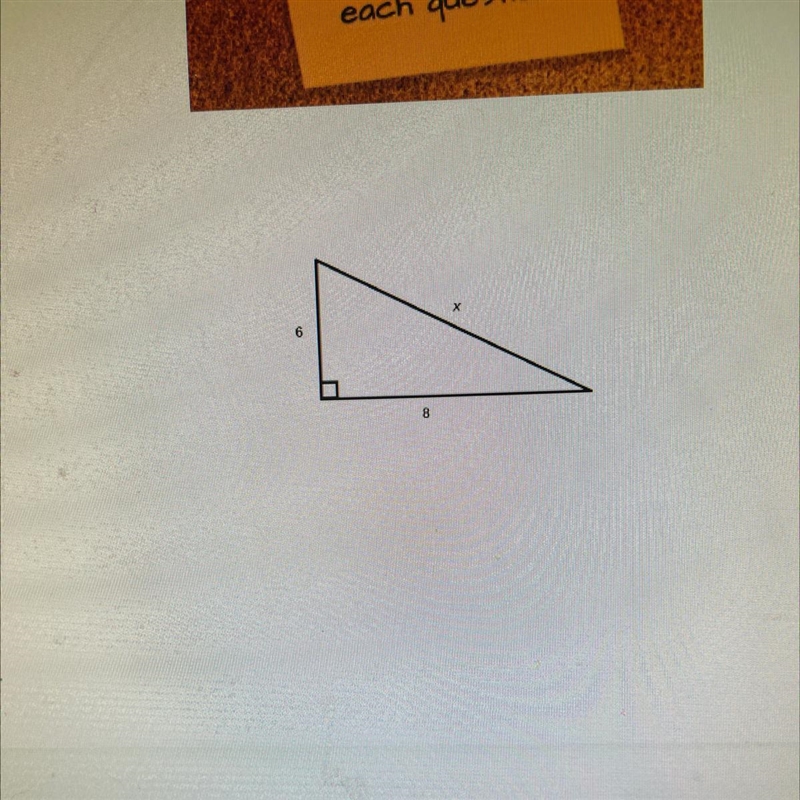 Find the unknown side length X.-example-1