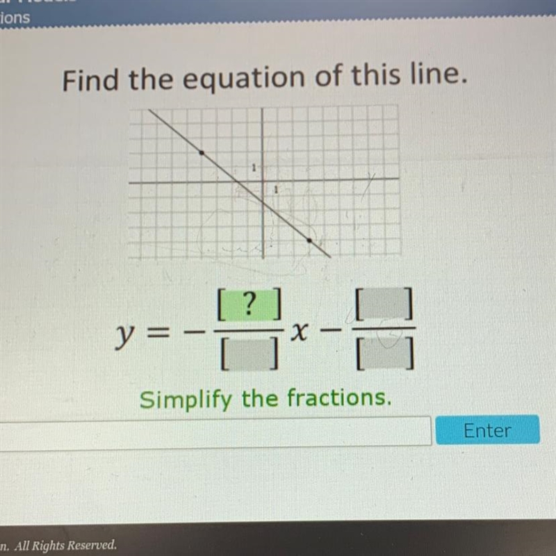 Find the equation of this line.-example-1