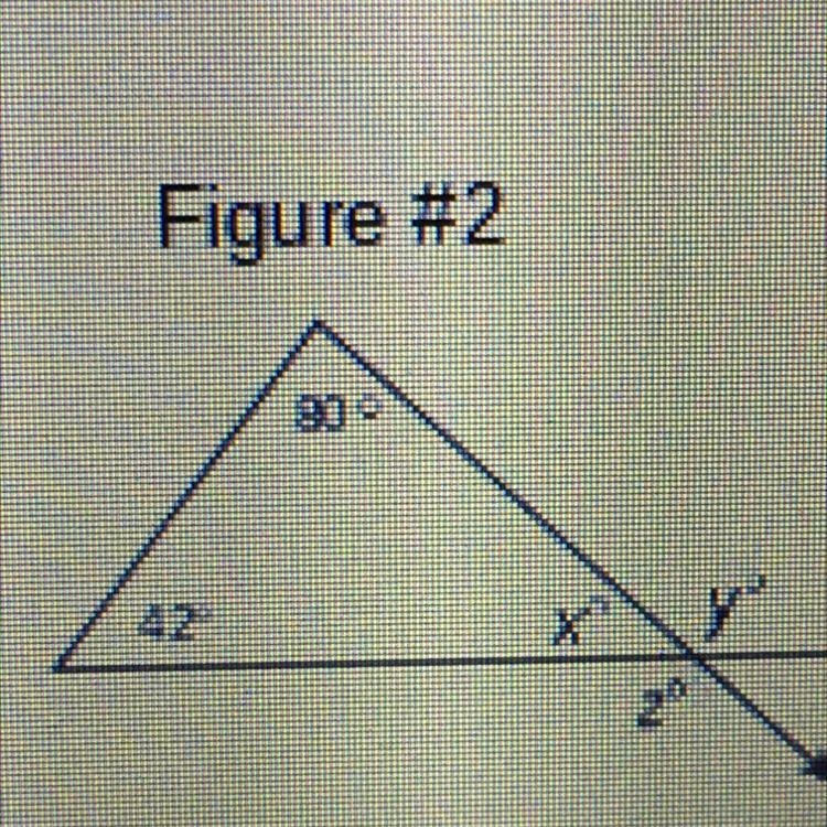 Figure #2 2. What is x? А 58 C 122 990 B 48 D 218 42-example-1