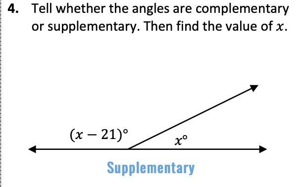 I put a picture of the question but I am confused on how to find the value of x.If-example-1