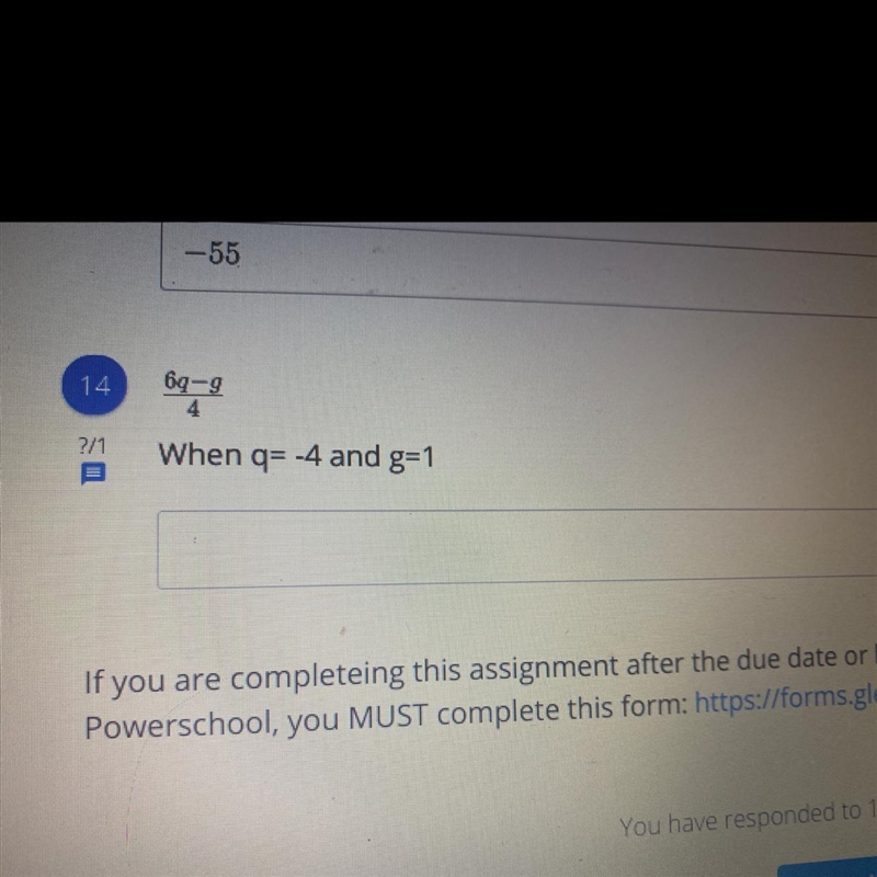 When q= -4 and g=1 look at picture-example-1