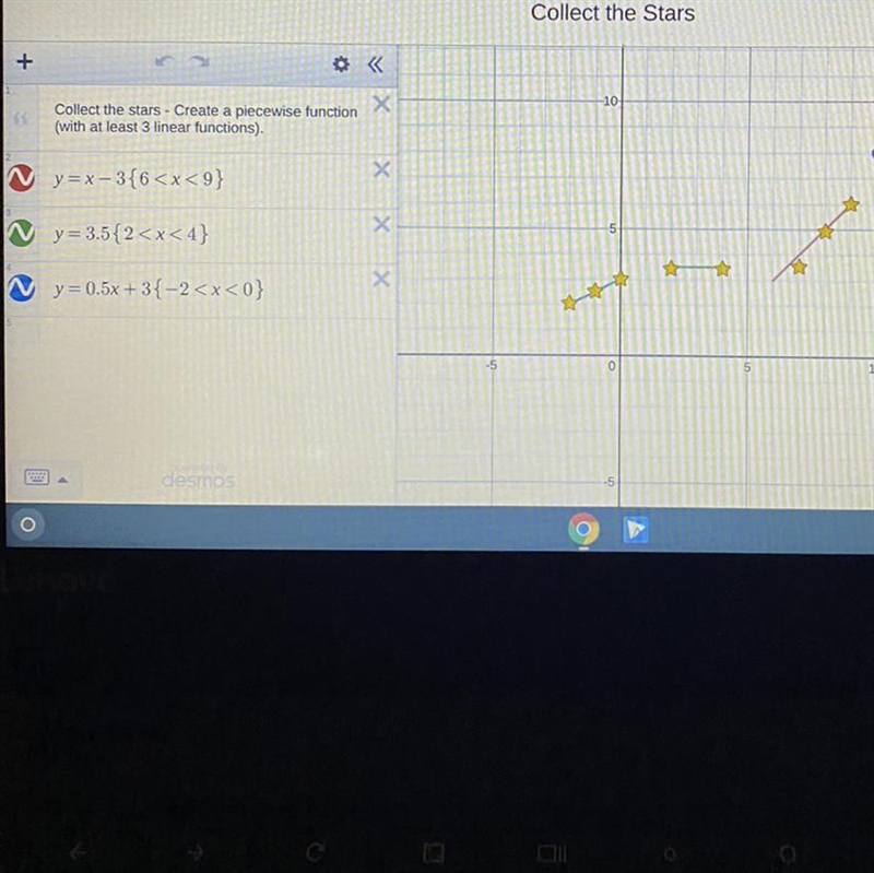 What is the function for the red line? It has to be one that matches up against the-example-1