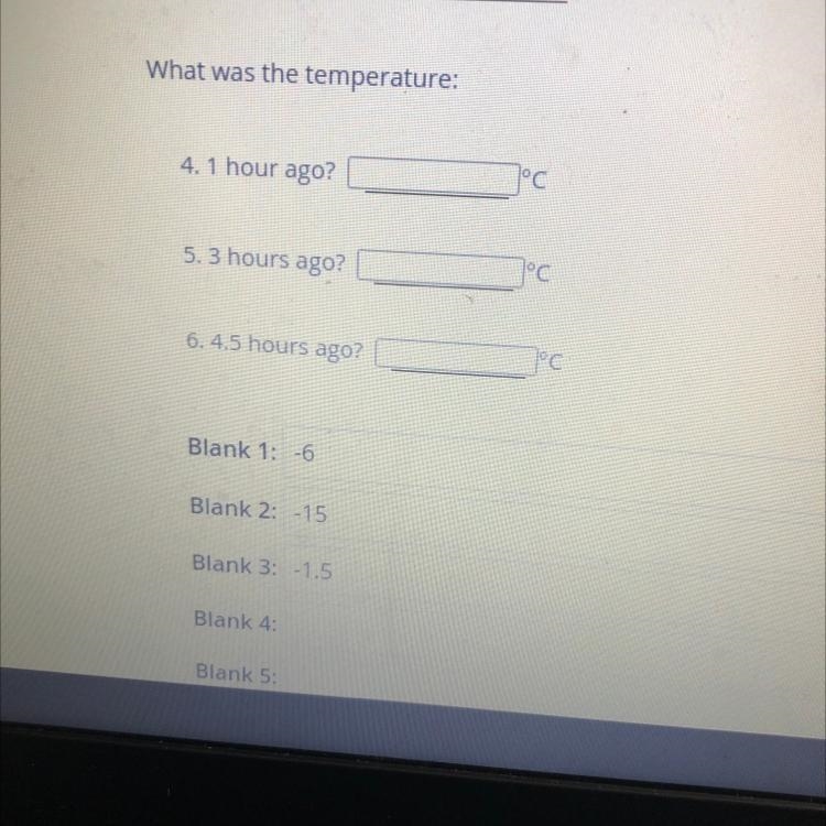 A weather station on the top of a mountain reports that the temperature is currently-example-1