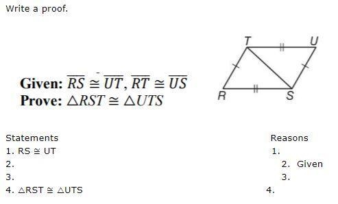 Write a proof. fill in statements and reasons for the blank sides, 10 points for each-example-1