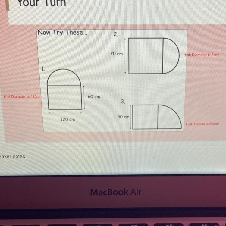 What is the area of these shapes?-example-1