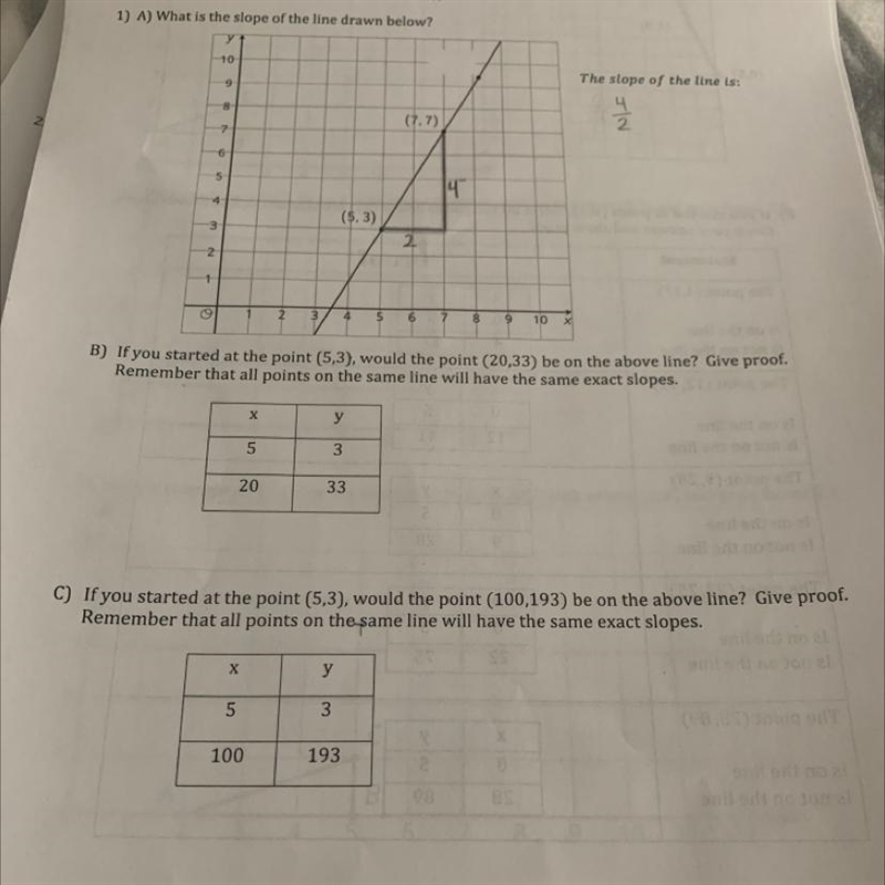 How do I know if the point will be above the line-example-1