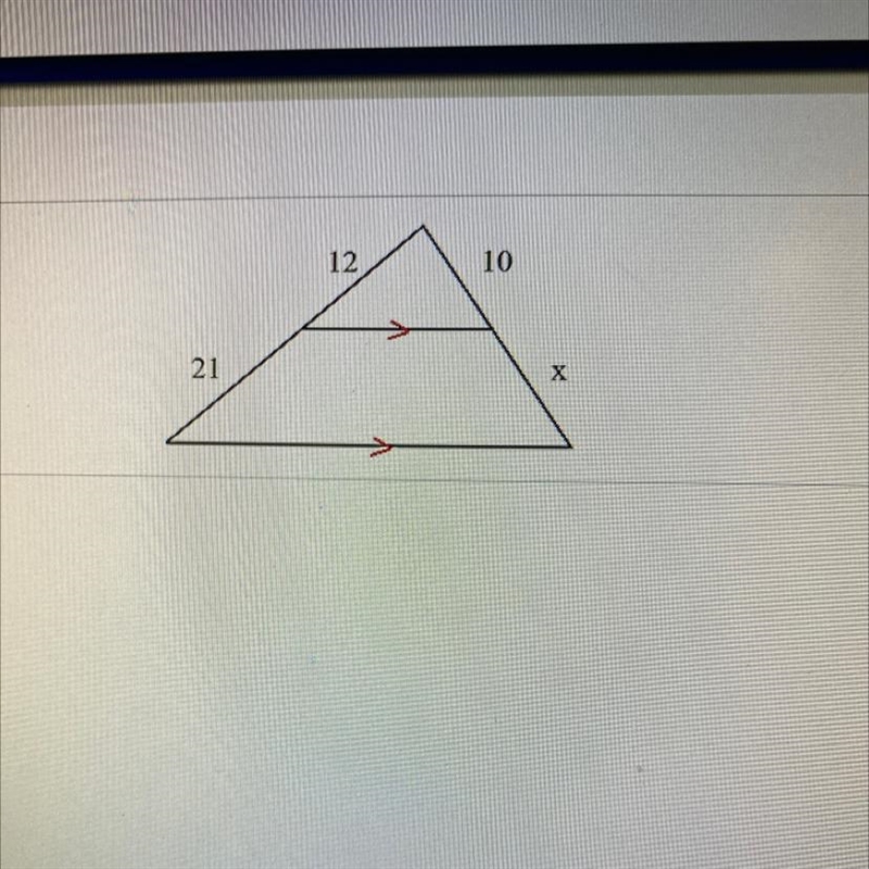 Using the following diagram, solve for X.-example-1