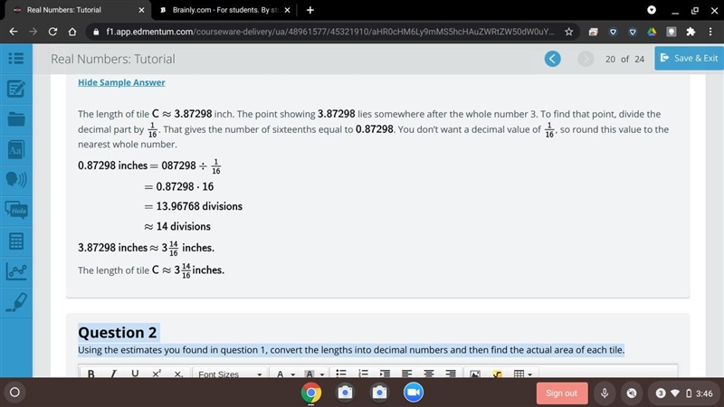 Question 2 Using the estimates you found in question 1, convert the lengths into decimal-example-3