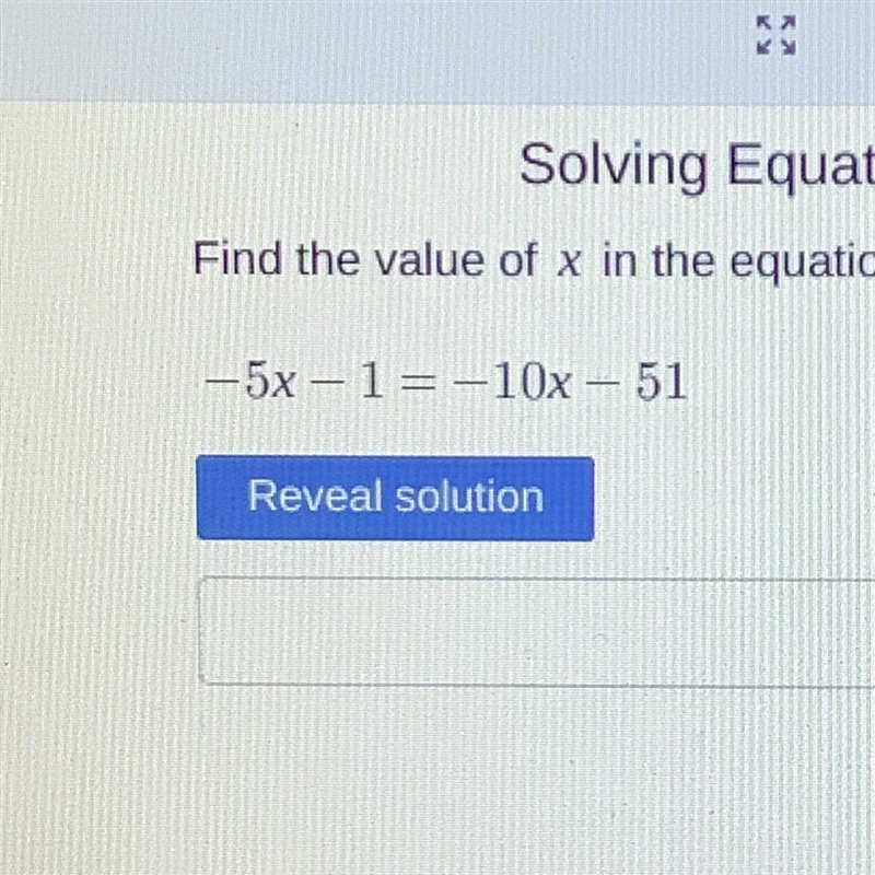 What’s the value of x-example-1