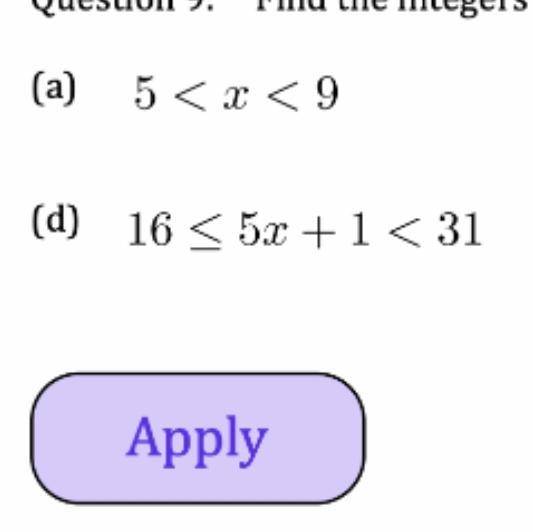 Find the integer that satisfies the inequality below. Please help with a-example-1