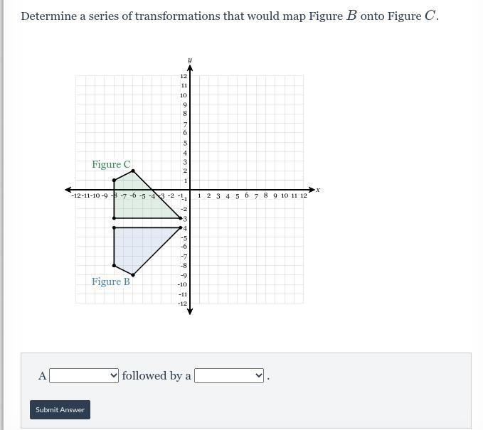 I NEED HELP ASAPPPPPP Determine a series of transformations that would map Figure-example-1