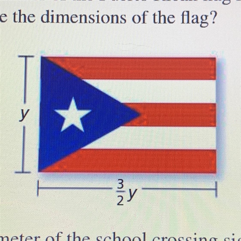 Write and solve an equation to answer the question. The perimeter of the Puerto Rican-example-1