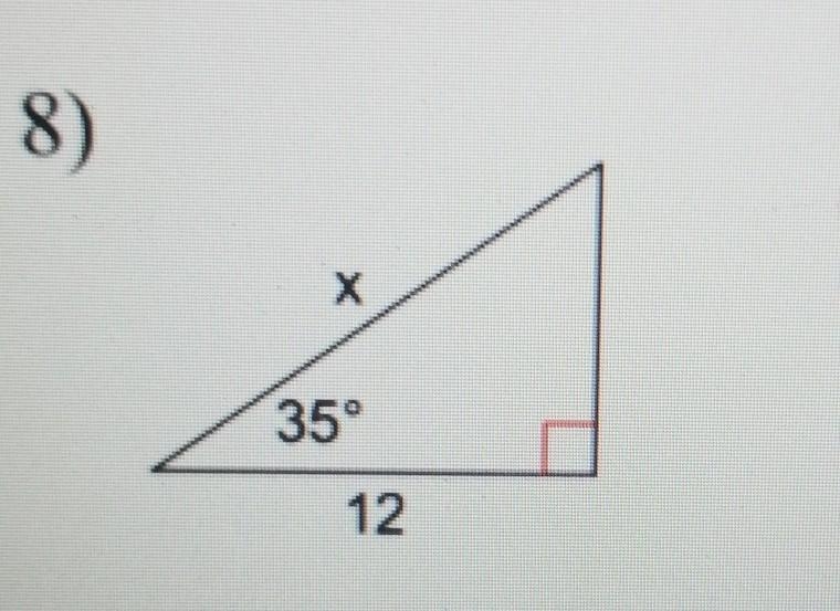 15° 13 8) X 35° Find the measure of the indicated 9) ignore the stuff above​-example-1