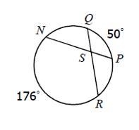 Solve for the angles below. Assume that segments that appear to be tangent are tangent-example-1