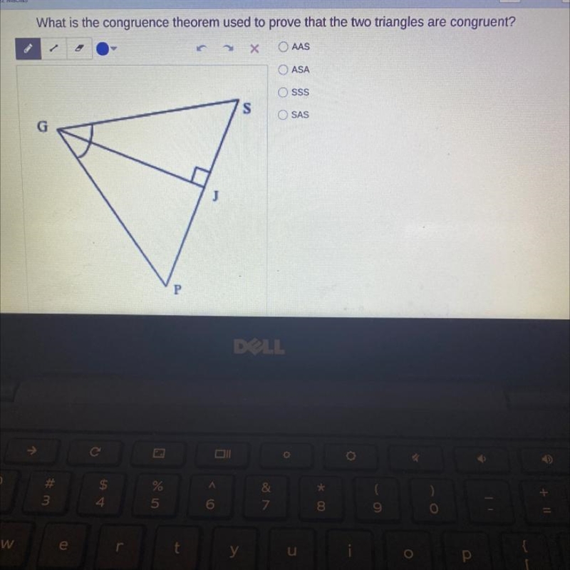 What is the congruence theorem used to prove that the two triangles are congruent-example-1