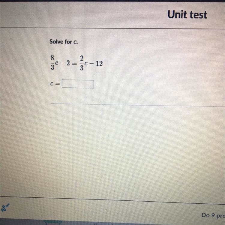 Solve for c. 8 ge-2 = co! 2 C-12-example-1