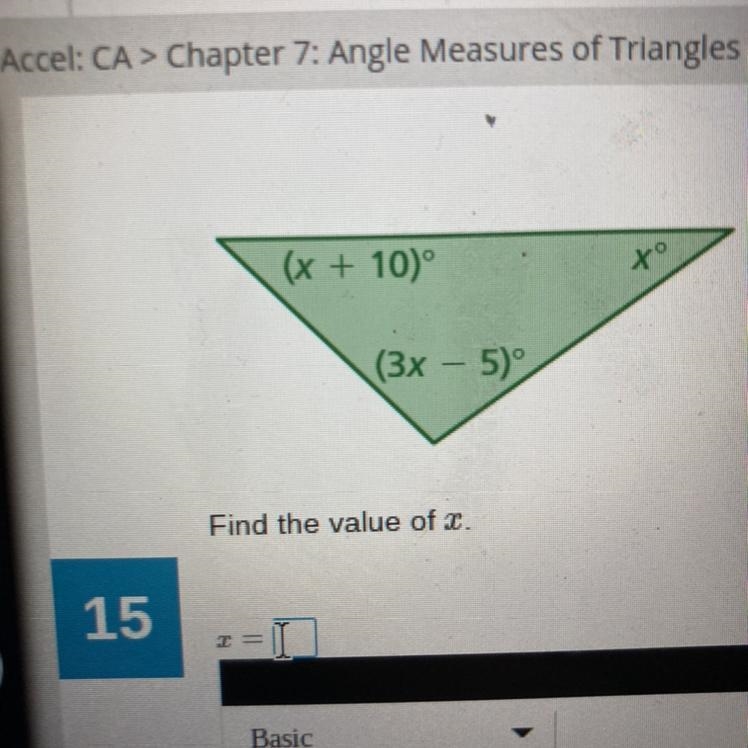 Can Someone help me find the value of X-example-1