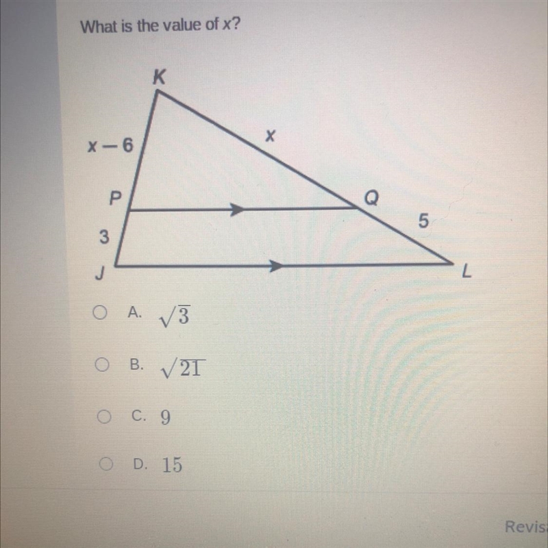 What is the value of x ?-example-1