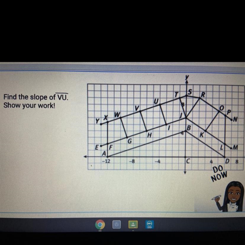 Find the slope VU Helppppppp pleaseee-example-1