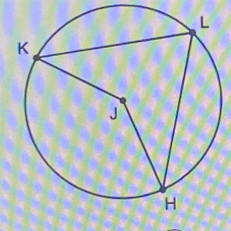 If measure KL=136 and measure LH= 113. find measure angle KJH A) 113 B) 120° C) 136 D-example-1