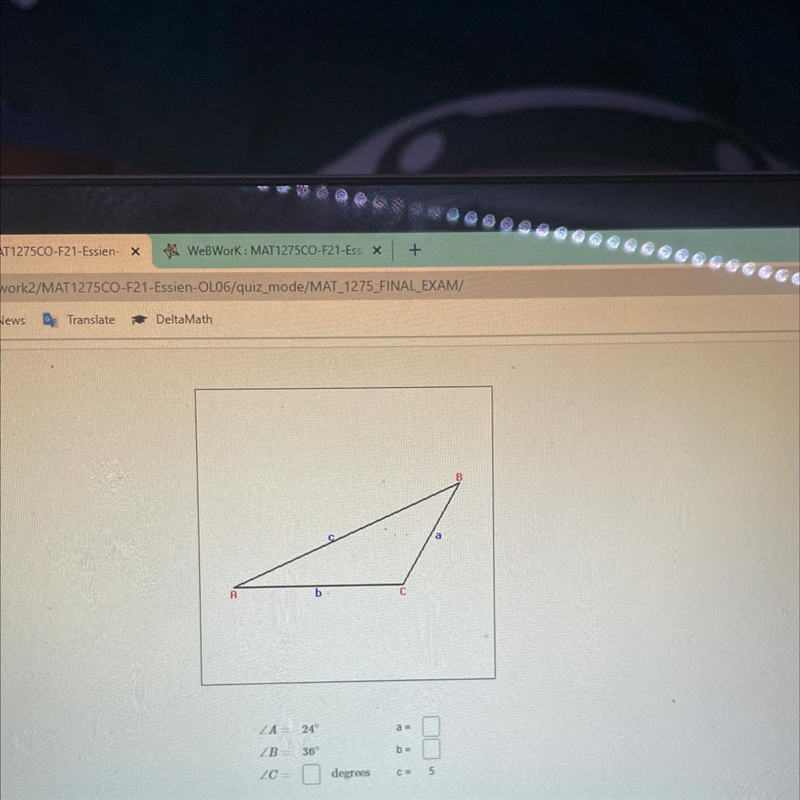 How do I solve this triangle?-example-1