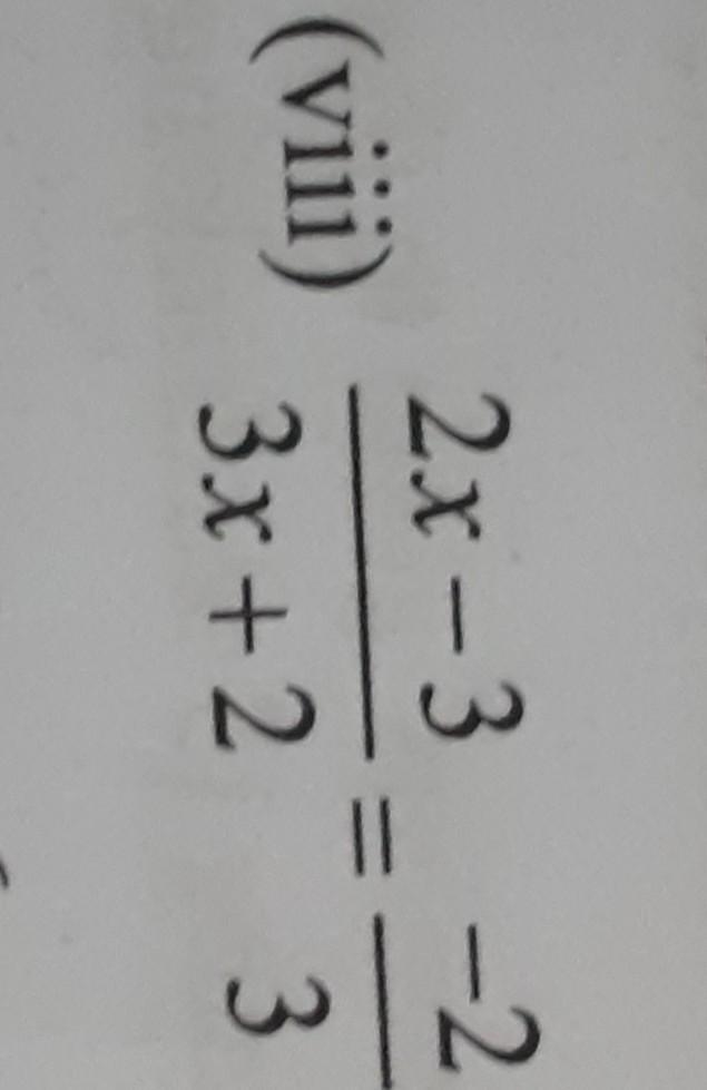 2x-3 /(by) 3x+2 = -2/ (by) 3​-example-1