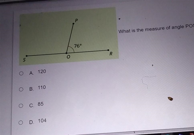 What is the measure of angle pos​-example-1