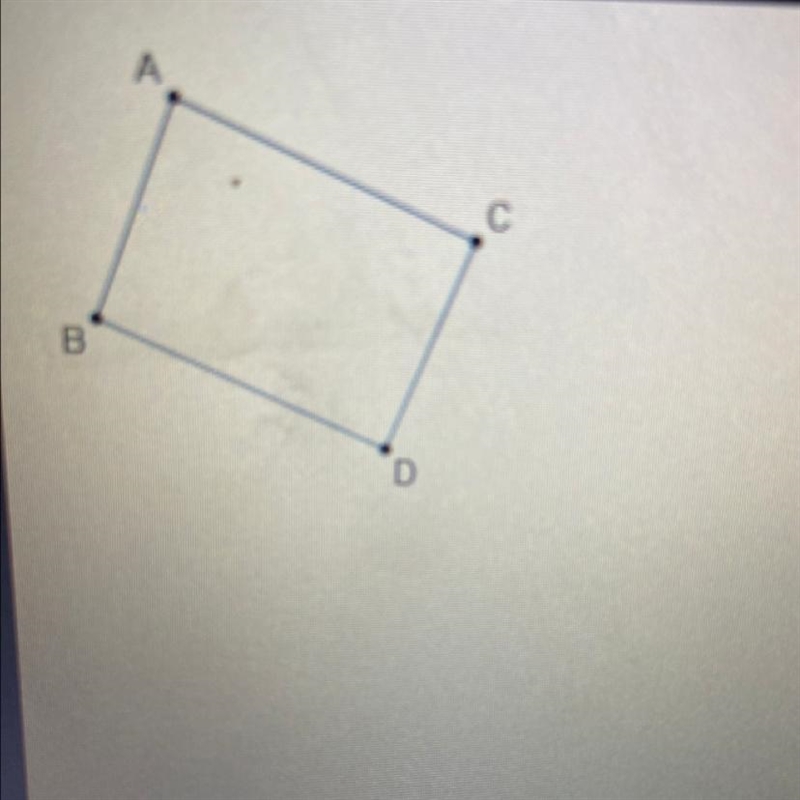 In quadrilateral ABDC, AB // CD. Which additional piece of information is needed to-example-1