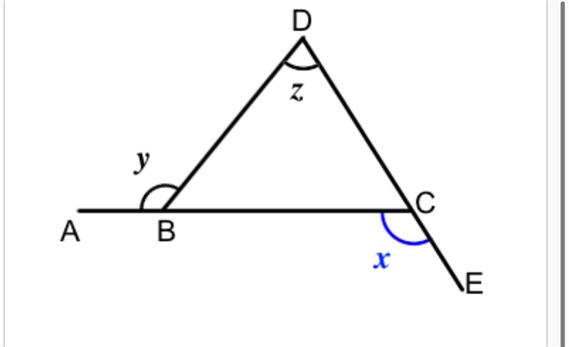 4 A, B & C lie on a straight line. D, C & E lie on a different straight line-example-1