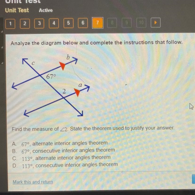 Find the measure of <2 state the theorem used to justify your answer-example-1