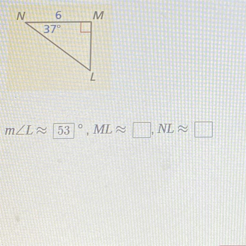 Solve the right triangle. Round decimal answers to the nearest tenth.-example-1