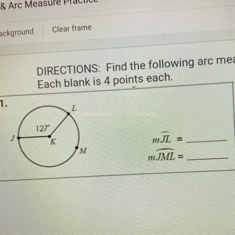 HELPPPPP !!! Plzzz Unit 10: circles Homework 2: central angles & arc measures-example-1