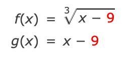 Consider the following functions. (See attachment) Find the area of the region.-example-1