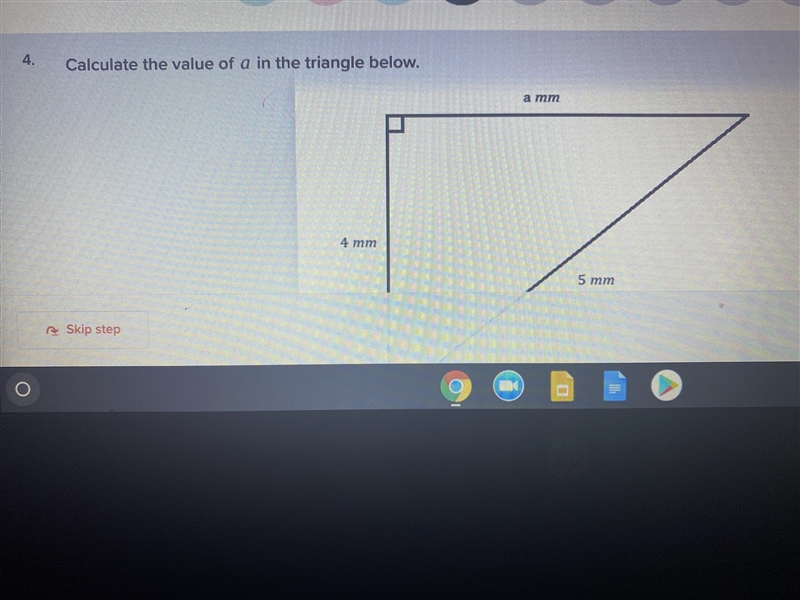 Calculate the value of A in the triangle below-example-1