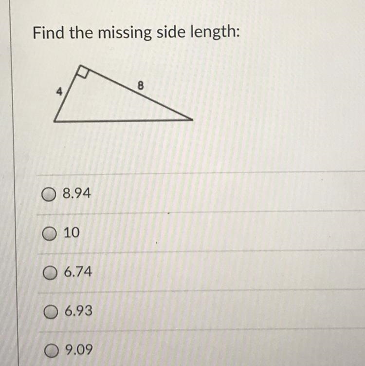 Find the missing side length-example-1