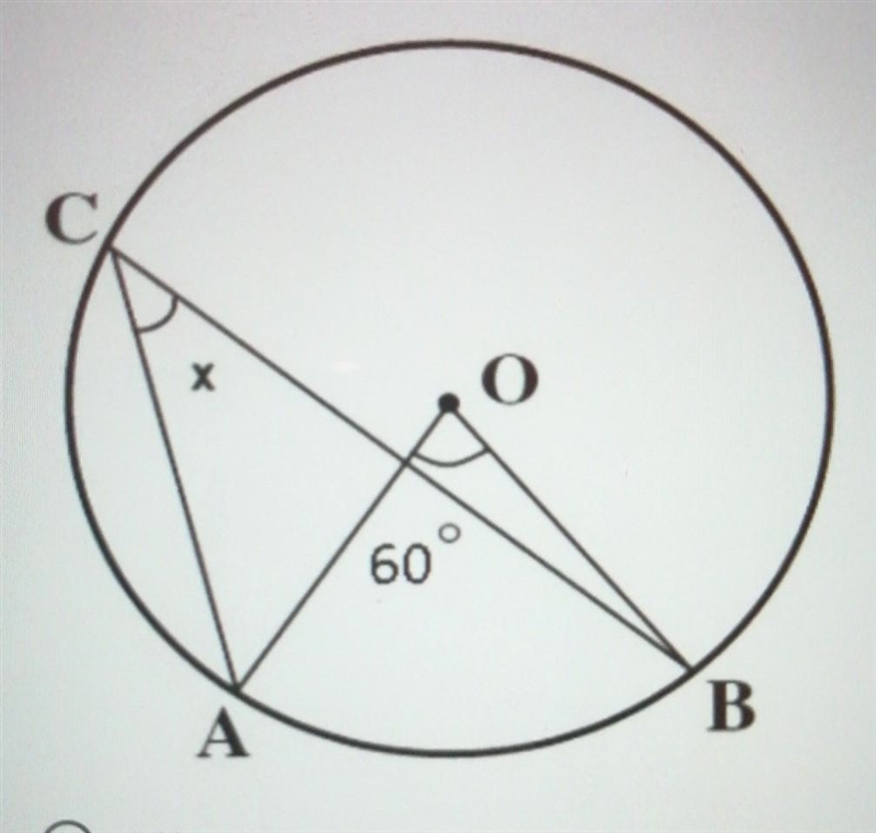 What is the measure of the angle x?​-example-1