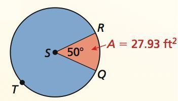 Find the area of the blue shaded region. Round your answer to the nearest hundredth-example-1