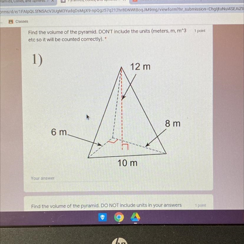 Find the volume of the pyramid. Someone help plz-example-1