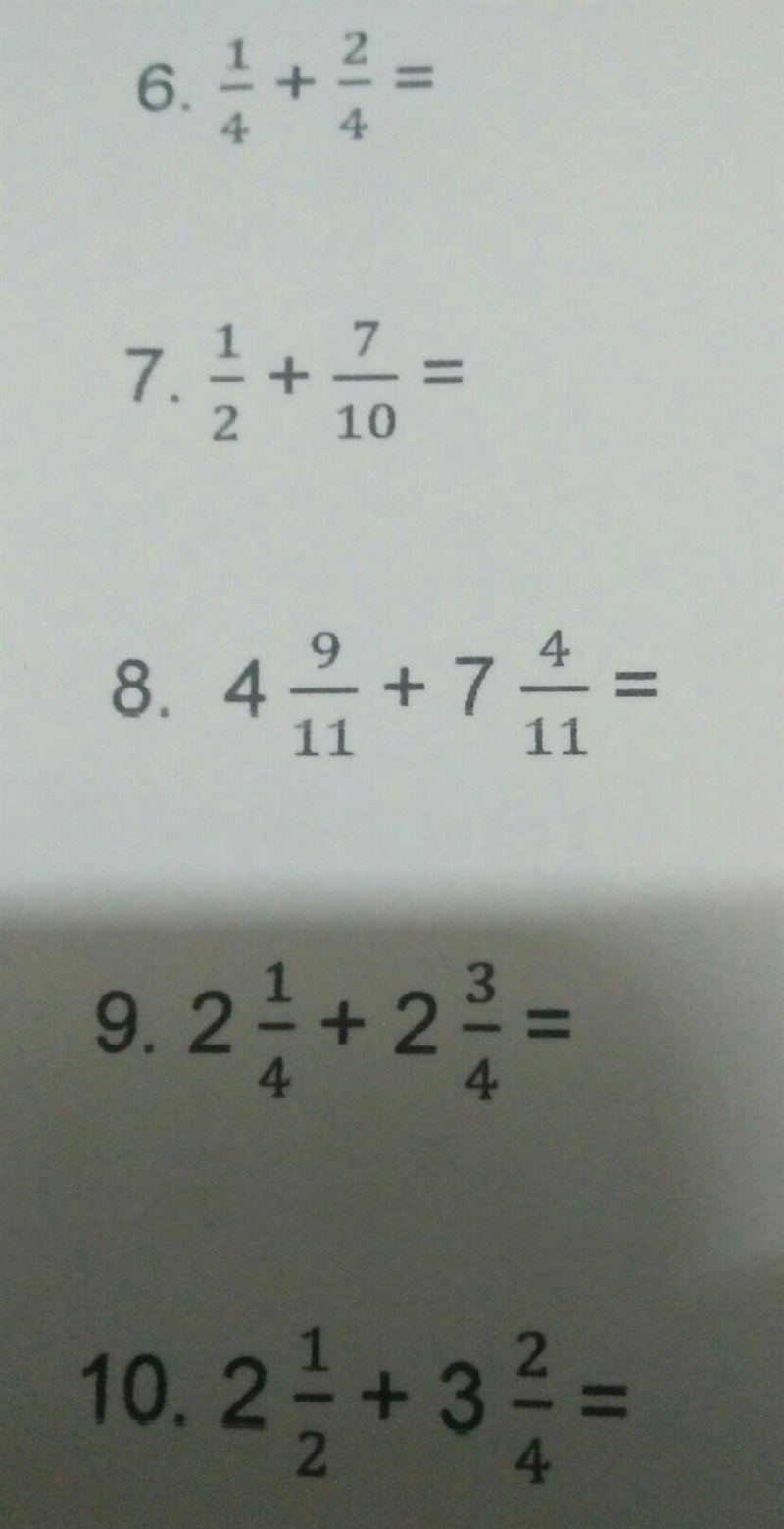 Add the following. Write the answer in its simplest form. show your solutions. ​-example-1